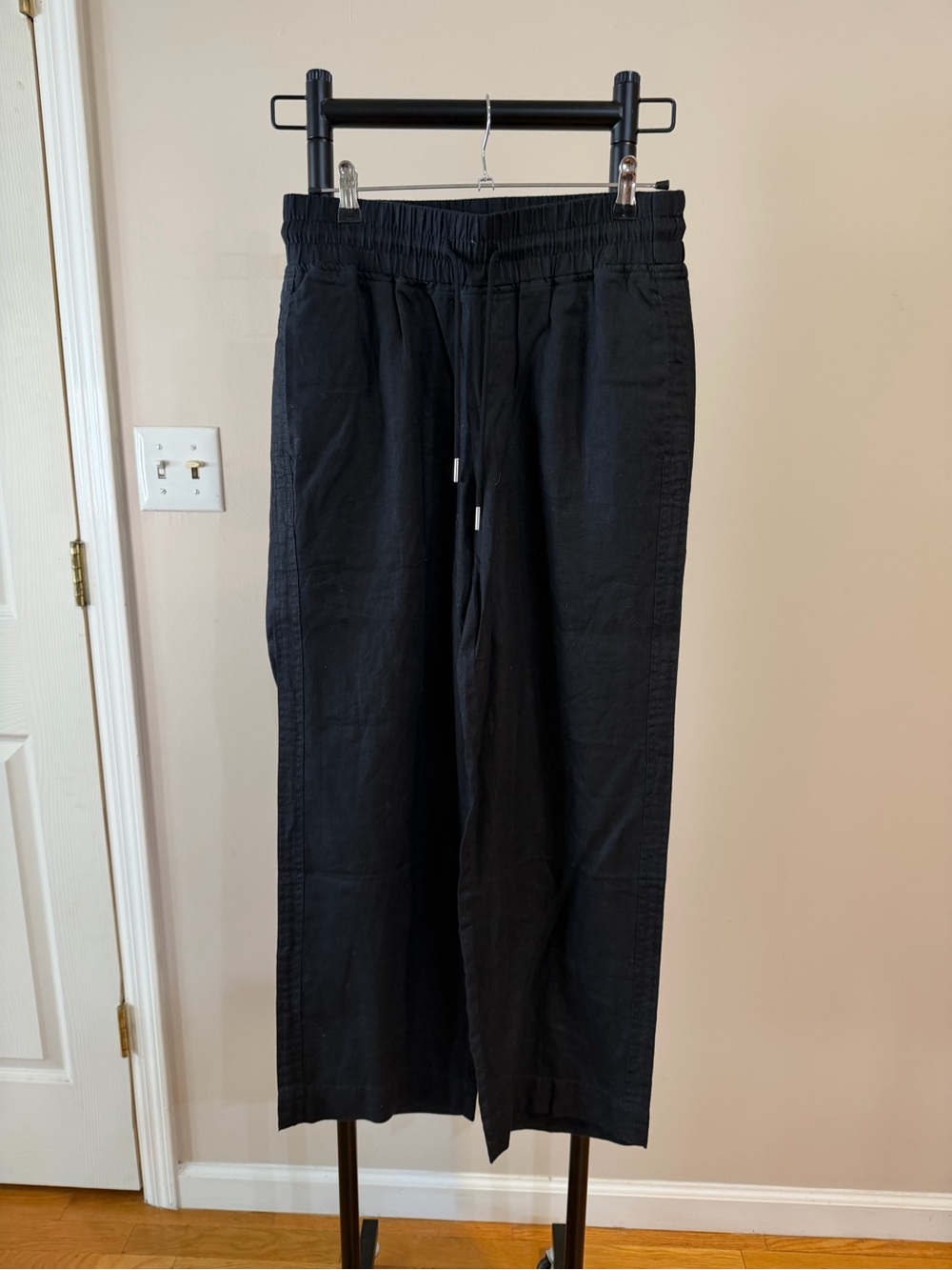 Quince 100% European Linen Wide Leg Pants Women's Drawstring Pants